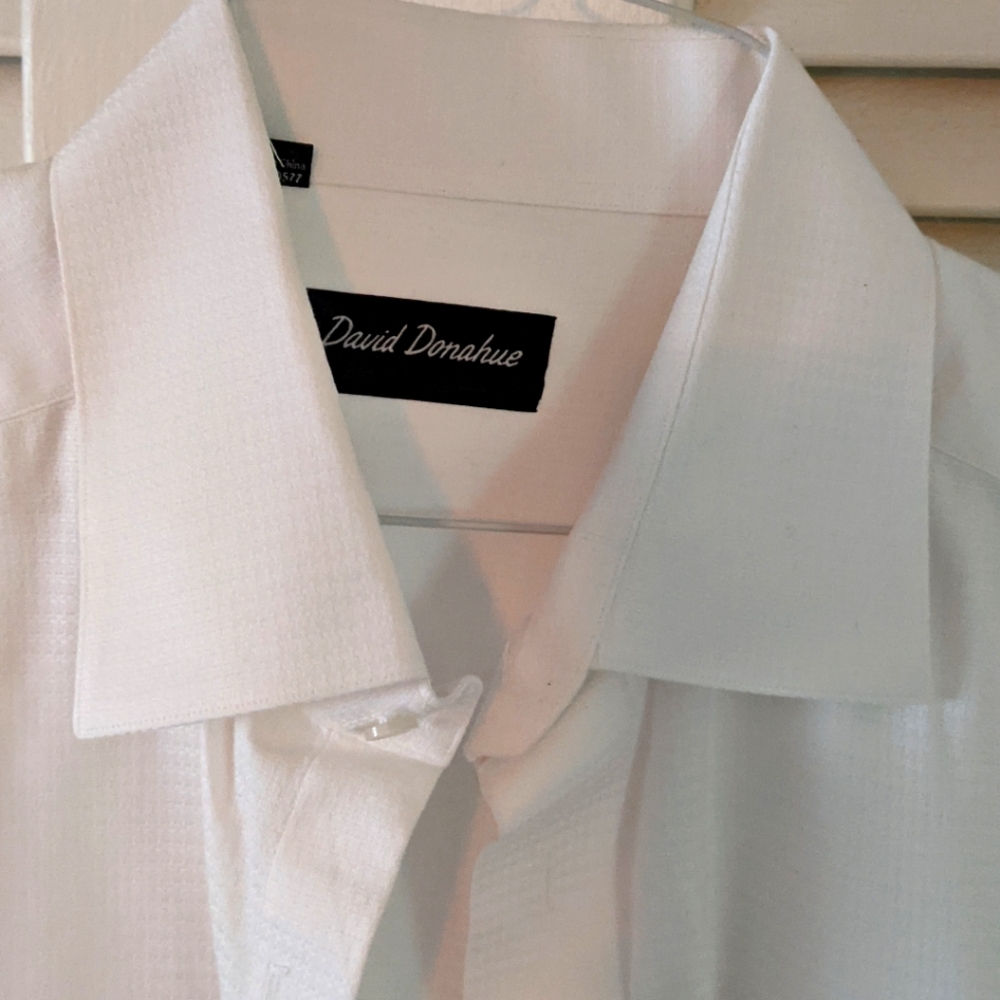 DD tuxedo shirt, subtle pattern & heavy cotton